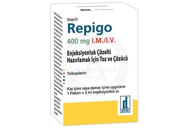 REPIGO 400 MG I.M./I.V. ENJEKSIYONLUK COZELTI HAZIRLAMAK ICIN TOZ VE COZUCU